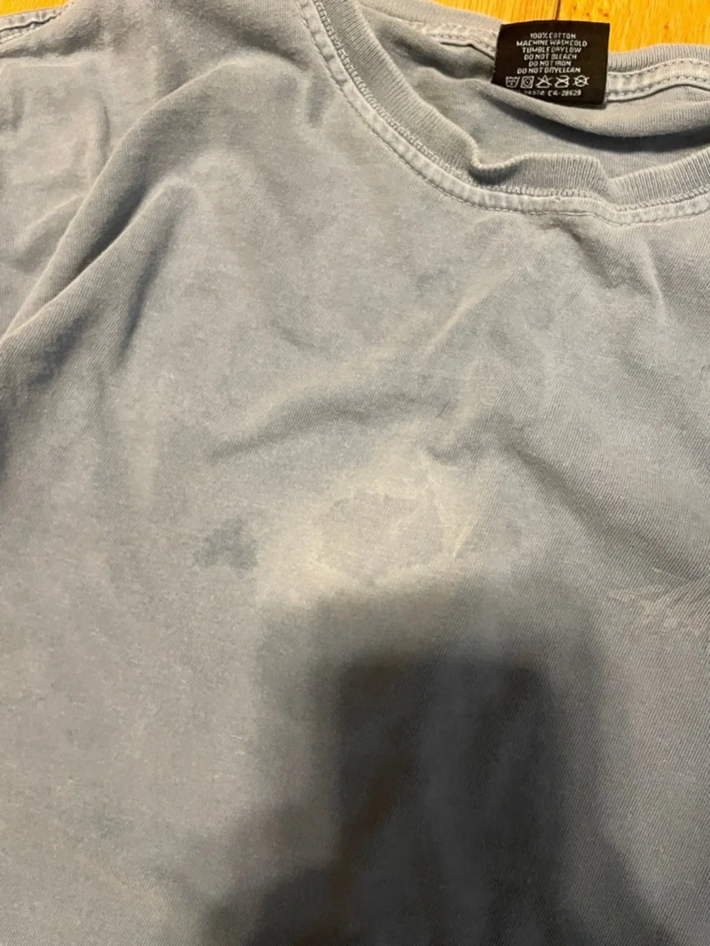 Stussy Washed Slate Blue Short Sleeve Crew Tee - Picture 5 of 13